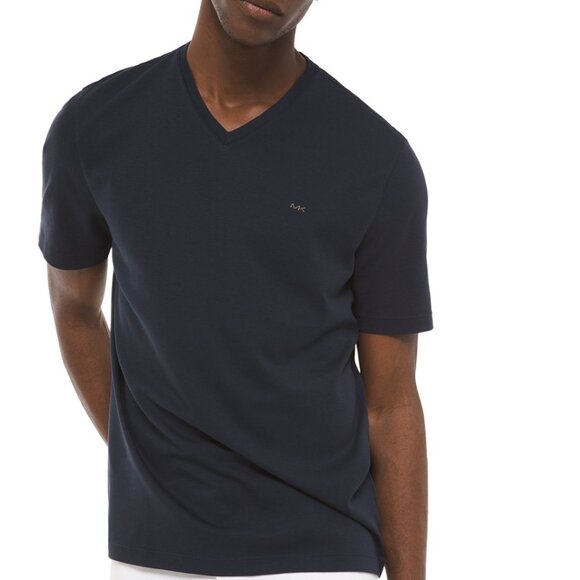 Michael Kors Men's V-neck Liquid Cotton T-Shirt - Picture 1 of 3